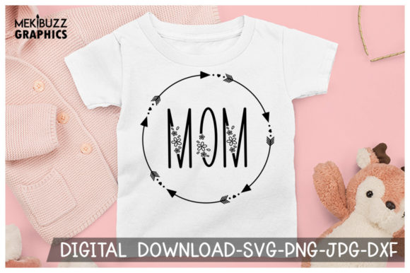 Floral Mom SVG: Graphics for Crafts