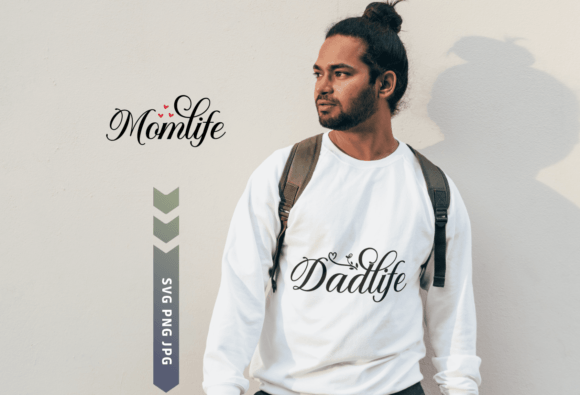 Mom Dad Shirt SVG: Family Graphics for Crafts
