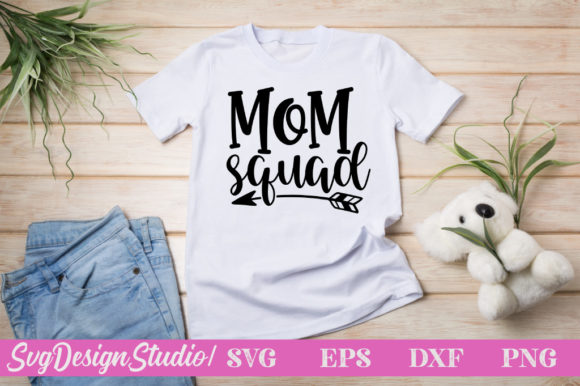 Mom Squad SVG: Graphics for Crafts & Branding