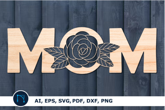 Mothers Day SVG: Rose Graphics for Crafts
