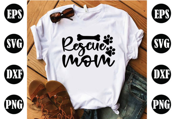 Rescue Mom Dog SVG: Graphics for Crafts